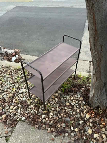 Photo of free On curb: bookshelf and shoe rack (Richmond, CA) #1