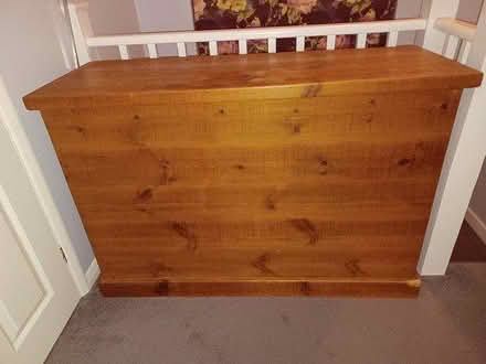 Photo of free Large wooden blanket box (Ashford) #2
