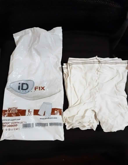 Photo of free 5 x fixation pants large (brown stripe), stretch washable (Sprowston NR3) #2