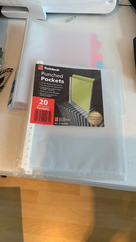 Photo of free A4 folders and plastic inserts. (Motspur Park KT3) #2