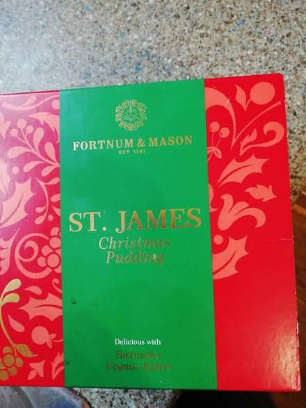 Photo of free Unopened fortnums Xmas pudding (Butts hill area BA11) #1