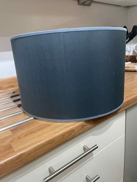 Photo of free Blue lampshade (Crosshills) #2