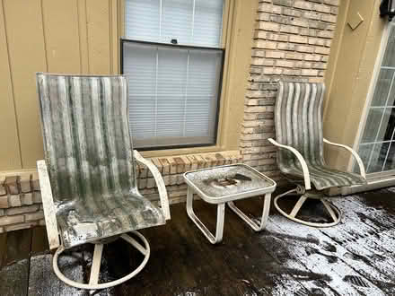 Photo of free Patio chairs and table (Wolverine Lake) #4