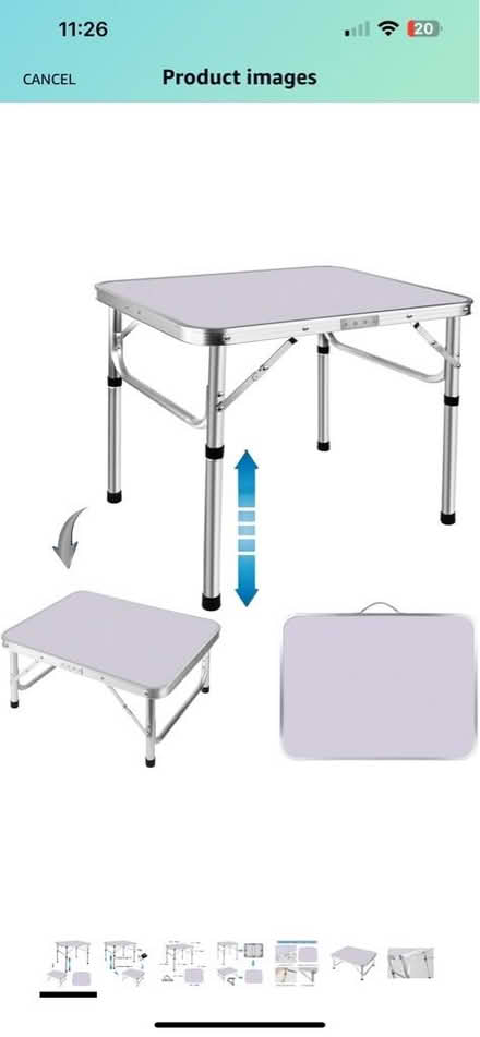 Photo of fold out table (WR2) #1