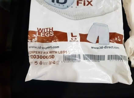 Photo of free 5 x fixation pants large (brown stripe), stretch washable (Sprowston NR3) #1