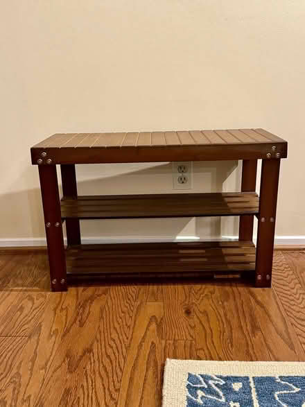 Photo of free 3 Tier Bamboo Shoe Rack Bench (DuPont South) #2