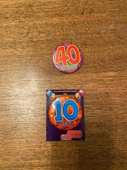 Photo of free Birthday badges (Kenilworth CV8) #1