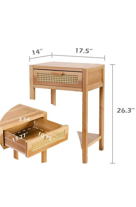 Photo of free Unvarnished Nightstand (DuPont South) #1