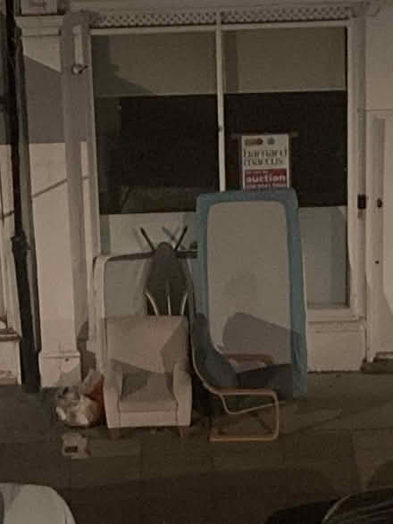 Photo of free Armchair, rocking chair, ironing board and mattresses (West Kensington W14) #1