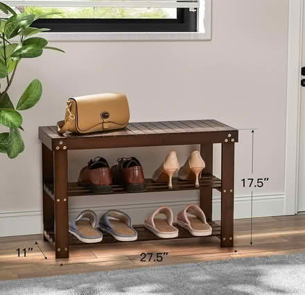 Photo of free 3 Tier Bamboo Shoe Rack Bench (DuPont South) #1