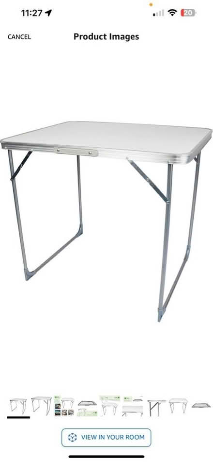 Photo of fold out table (WR2) #2