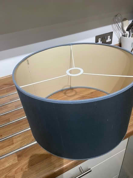 Photo of free Blue lampshade (Crosshills) #1