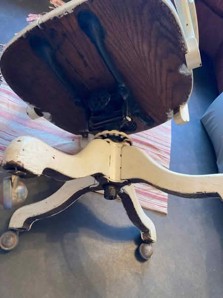 Photo of free Wooden desk chair (Bugbrooke) #3