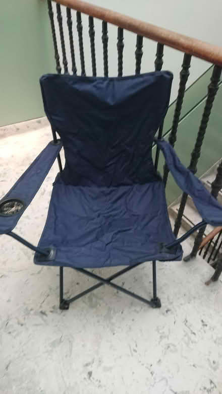Photo of free Eurohike Green high back camping chair / blue camping chair (Gorgie EH11) #2