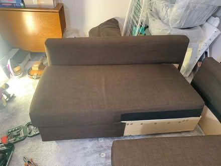 Photo of free IKEA sofa bed, brown, disassembled (South Croydon) #4