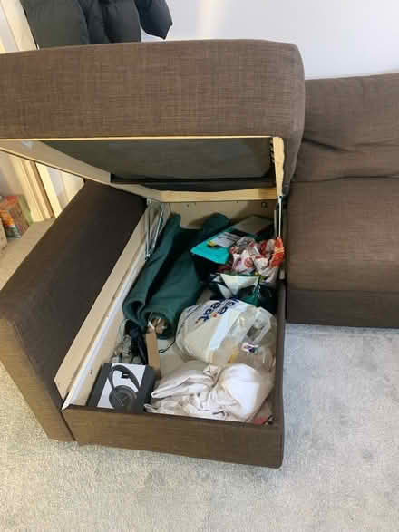 Photo of free IKEA sofa bed, brown, disassembled (South Croydon) #2