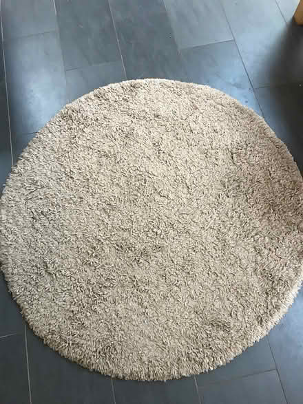 Photo of free Beige shaggy rug (Leckhampton) #1