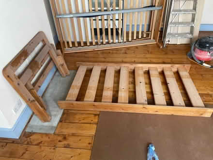 Photo of free Single wooden bed (Stoke Newington N16) #2