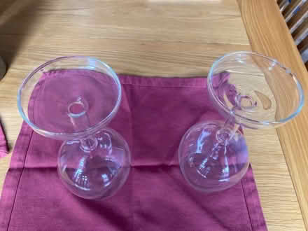 Photo of free Upside down novelty wine glasses (Edlesborough LU6) #1