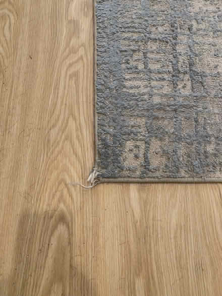 Photo of free 5 x 7 blue/grey Calvin Klein rug (Dupont Circle) #2