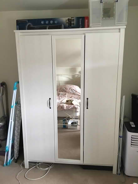 Photo of free White Wooden Wardrobe (Woughton on the Green MK6) #1