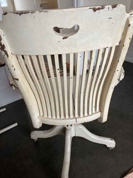 Photo of free Wooden desk chair (Bugbrooke) #2