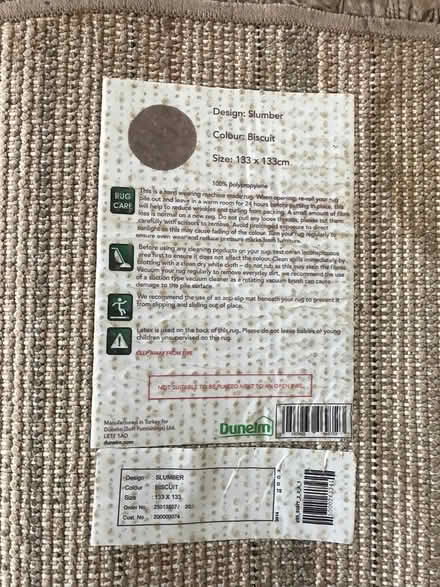 Photo of free Beige shaggy rug (Leckhampton) #2