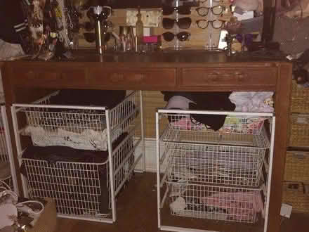 Photo of free Leather desk/console/dressing table (SE1 - Waterloo) #2