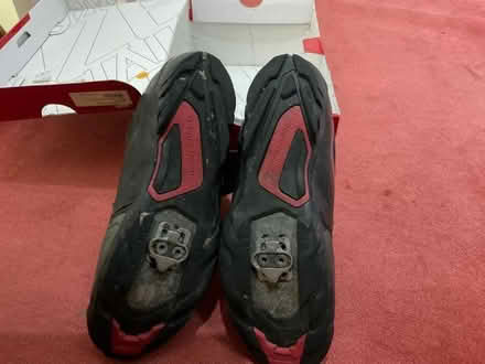 Photo of free Cycling shoes with cleats (Abingdon-on-Thames OX14) #1