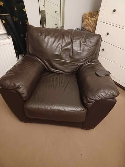 Photo of free Leather armchair (Kirkheaton, Huddersfield) #2