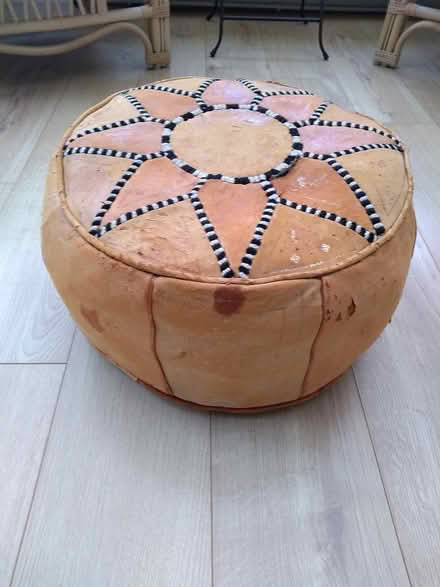 Photo of free Leather Pouffe (CT1) #2