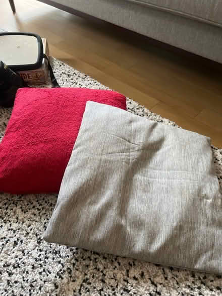 Photo of free Red and grey scatter cushions (Islington N1) #1
