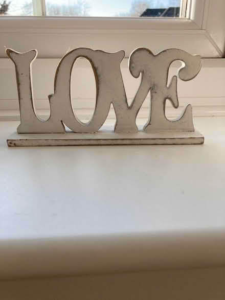 Photo of free Wooden love sign (Solihull, B90 4) #1