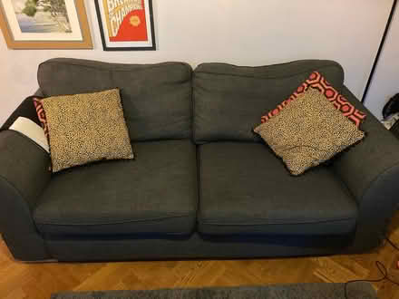 Photo of free Grey DFS two seater sofa (Catford SE6) #1