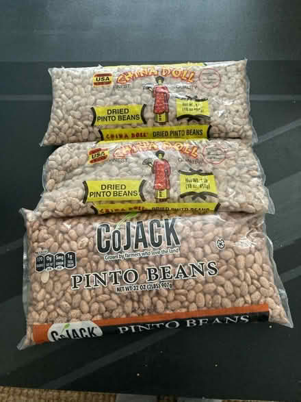 Photo of free 3 bags dry pinto beans (Willow Glen) #1