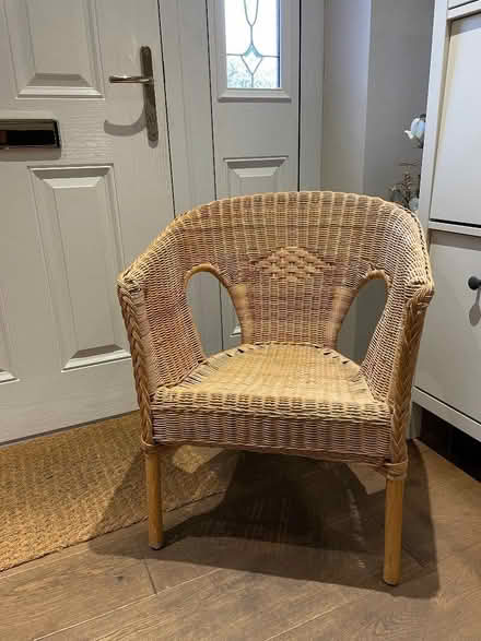 Photo of free Wicker armchair (St Pauls Ward GU15) #1