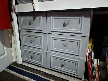 Photo of free Chest / set of Grey drawers (OL5 Mossley) #1