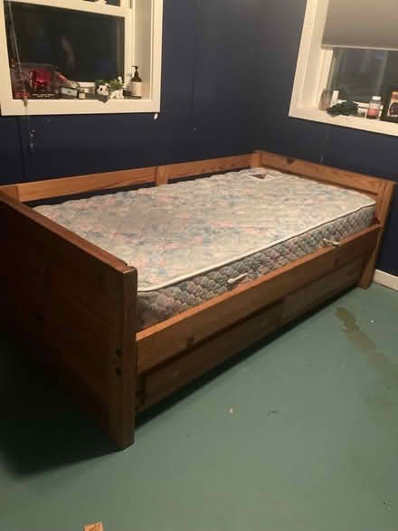 Photo of free Bed with hide a bed (White Oak) #1