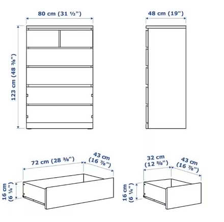 Photo of free IKEA Malm Drawers (Downtown Guelph) #1