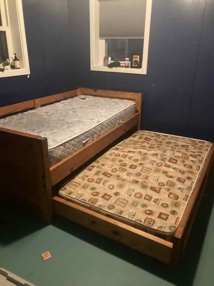 Photo of free Bed with hide a bed (White Oak) #2