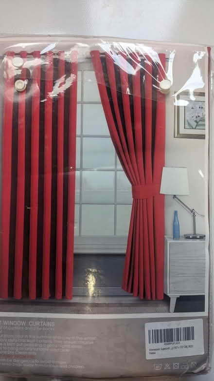 Photo of free Blackout curtains - red (Castle MK40) #1