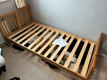 Photo of free single bed frame (Balti Triangle B12) #1