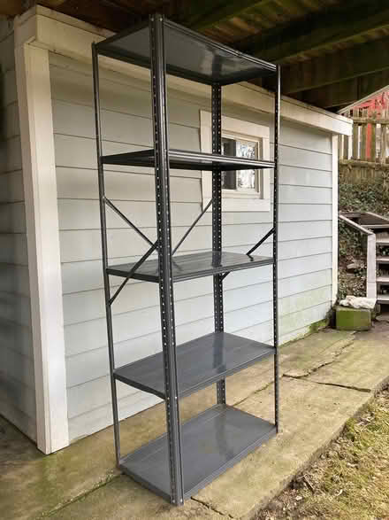 Photo of free Metal shelves (Bethesda) #1
