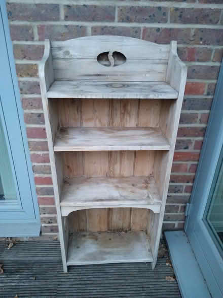 Photo of free Wooden shelving unit (Crouch End N8) #1