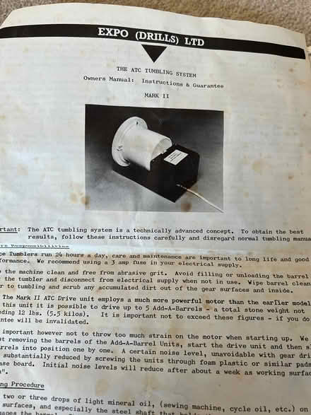 Photo of free Rock / Gem Tumbler Polisher + grits (Surbiton, KT5) #1