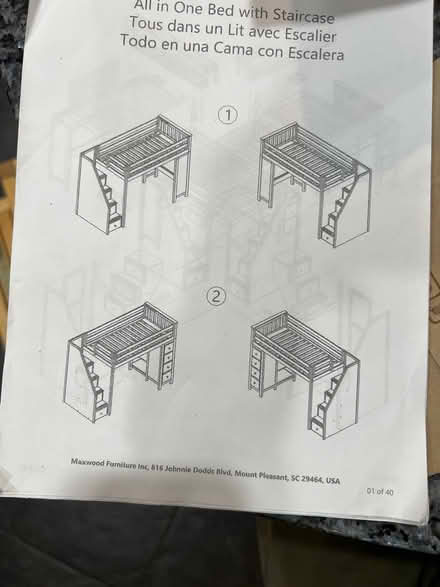 Photo of free Loft bed with staircase and drawers (Annandale, Va) #1