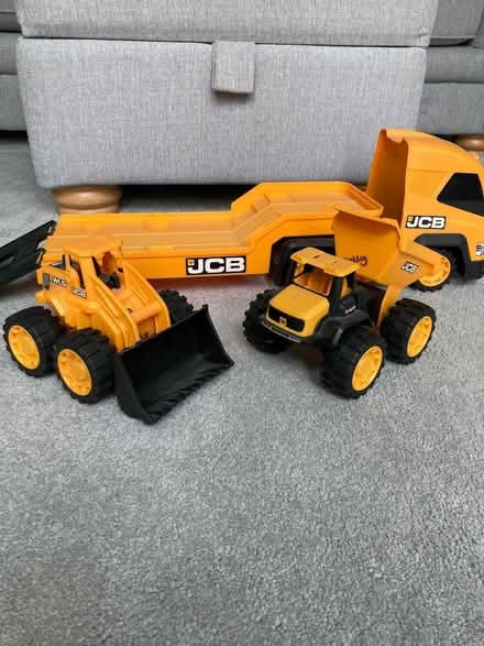 Photo of free Toy JCB truck/trailer (Hailsham BN27) #1