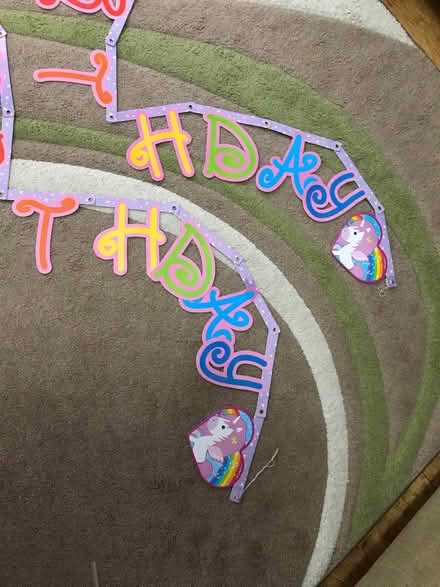 Photo of free Birthday bunting/banner x2 (Bisley Woking GU24) #4