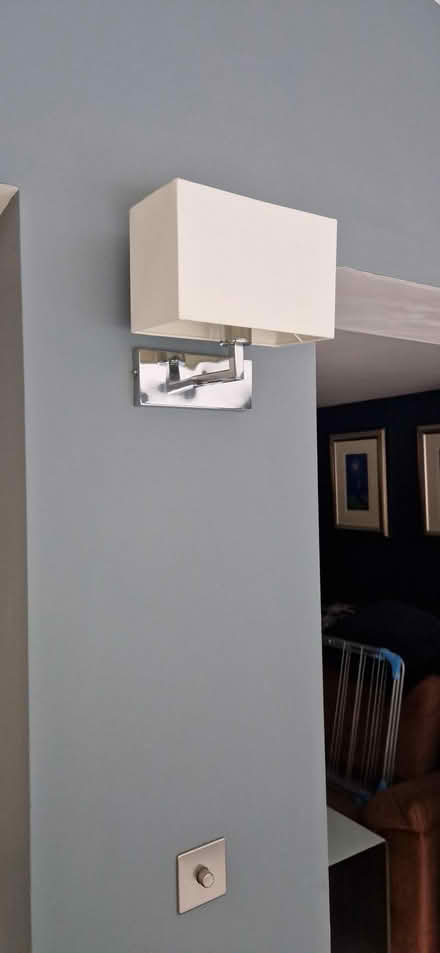 Photo of free Endon wall lights chrome/white x3 (Kidlington OX5) #2