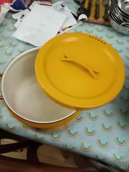 Photo of free Enamel/casserole/pan/table top server. (Wheatley OX33) #1